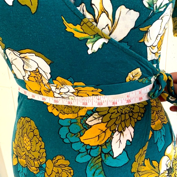 Blueh Ciel Foral Wrap Midi Dress - Picture 5 of 8